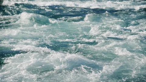 Dynamic Ocean Waves Immerse Yourself in the Powerful Turbulence and Captivating Stock Footage 306918298