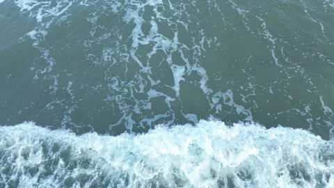 Dynamic Ocean Waves in Motion, Showcasing Nature’s Beauty, North Sea, Winter Stock Footage 295903171