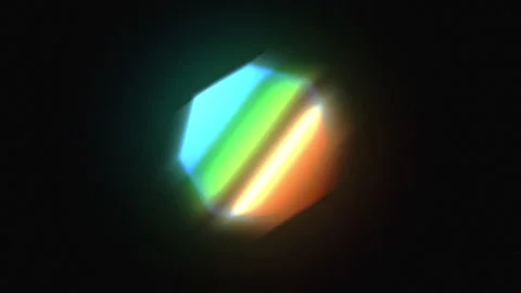 Dynamic Octagon Spectrum Rotation Loop Stock Footage 341436749