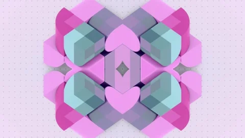 Dynamic op-art style loop animation. 3d rendering 4K Stock Footage 314825968