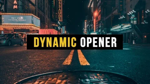 Dynamic Opener After Effects stock