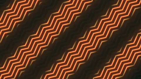 Dynamic orange and black zigzag pattern Vídeos de archivo 267064273
