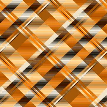 Dynamic orange, brown, and beige plaid pattern.  Perfect for textile design,  Illustrazione stock
