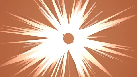 Dynamic orange burst with radiating light, perfect for tech or innovation Stock Footage 326703805