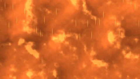 Dynamic orange cloud texture with glowing light streaks Stock Footage 338203904