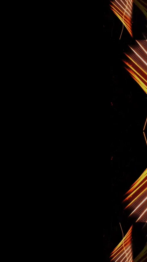 Dynamic Orange Glowing Lines Abstract Motion Background Video stock 342228771
