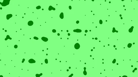 Dynamic Organic Forms with Rich Green Hues and Fluid Motion Effects Stock Footage 291071880