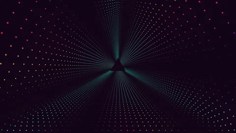Dynamic overlapping circles and lines pattern in stylized geometric shape Video stock 321941548