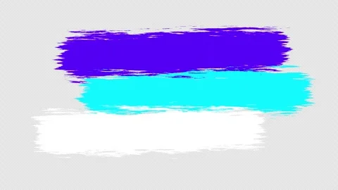 Dynamic paint stroke background abstract blue and cyan color brush effect Stock Footage 338020083