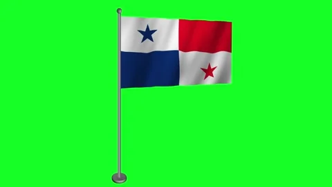 Dynamic Panama Flag in Motion - High-Quality Visuals for Your Projects Stock Footage 275704293