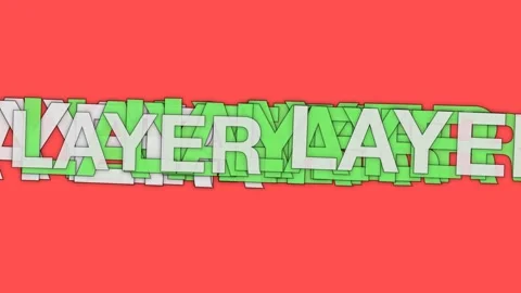 Dynamic paper layers reveal depth against a vibrant red backdrop Stock Footage 325538614