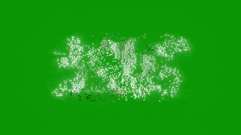 A dynamic particle animation transitioning the year 2026 to 2027 in bright Видео 346824838