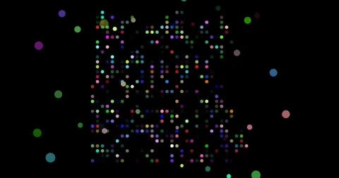 Dynamic Particle Map of Egypt with Falling Elements Stock Footage 326834164