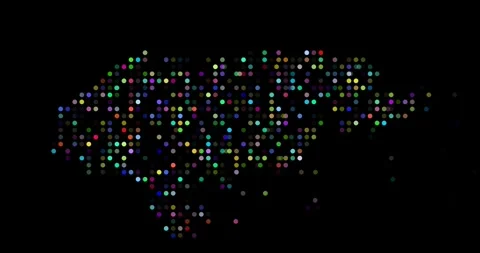 Dynamic Particle Map Forming Honduras Silhouette Outline Stock Footage 320139469