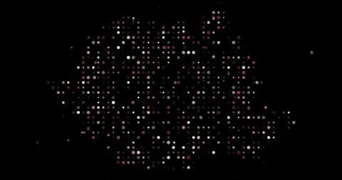 Dynamic Particle Map Forming Romania Silhouette Outline Stock Footage 319101976
