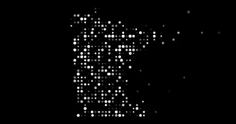 Dynamic Particle Map of Minnesota State Stock Footage 321774321