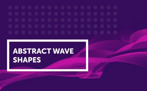 Dynamic particles sound wave flowing over dark. Blurred lights vector abstract Stock Illustration