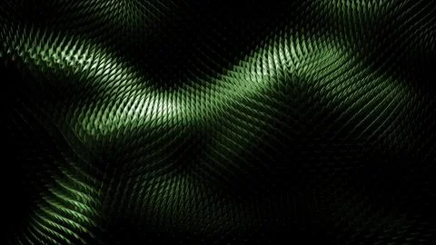 Dynamic particles waves flowing over dark. Design. Connection structure. Stock Illustration