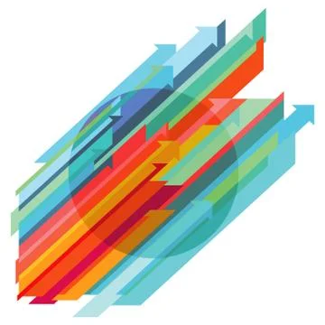 Dynamic path symbol, abstract llustration Stock Illustration