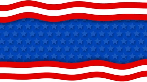 Dynamic Patriotic American Flag Background Loop for National Celebrations a.. Stock Footage 340074446