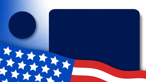 Dynamic Patriotic USA Background for Independence Day and Memorial Day Cele.. Видео 340036641