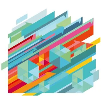 Dynamic pattern, abstract illustration Stock Illustration