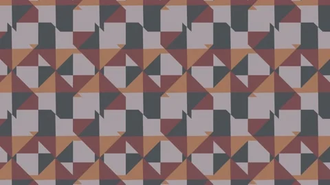 Dynamic pattern with abstract multicolor geometric shapes. Seamless loop Stock Footage 172131869