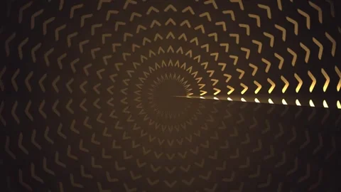 Dynamic pattern with arrows on dark background in motion Stock Footage 339329649