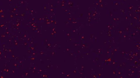 Dynamic pattern background of red tiny polygons that twist and turn slow Stock Illustration