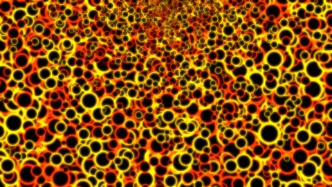 Dynamic pattern of colored circle rings Stock Footage 119435810