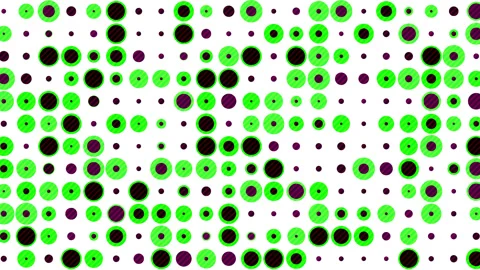 Dynamic Pattern of Colorful Circles with Gradual Motion Effects Video stock 291071949