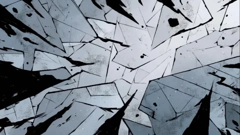 Dynamic Pattern of Fragments Stock Footage 308248811