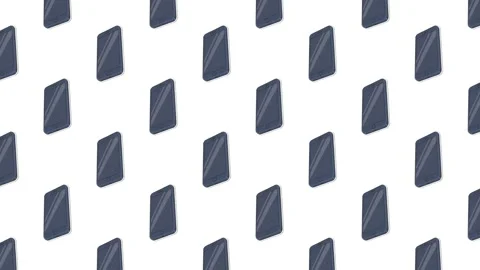 A dynamic pattern of stylized cell phones Stock Footage 325721213