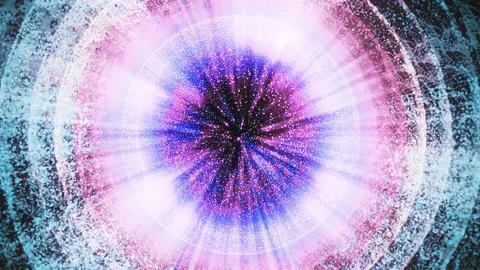 Dynamic patterns and colors swirl together in a captivating display Stock Footage 304609499