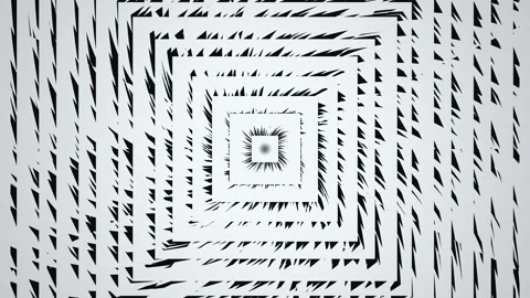 Dynamic patterns in black and white form geometric shapes Stock-Footage 339448988