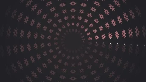Dynamic patterns of design in dark space with shapes and Stock Footage 339322928