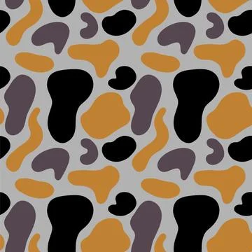Dynamic patterns intertwining in harmonious shades of gray, black, and eart.. Stock Illustration