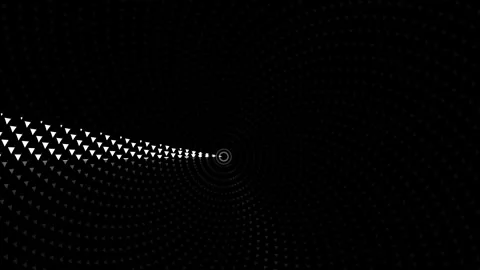 Dynamic patterns of light and shape moving through a dark Stock Footage 339520584