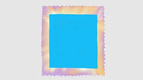 Dynamic photo frame with space for a blue screen. Stock Footage 281455476