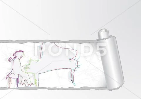 Dynamic pianist in concert Stock Illustration