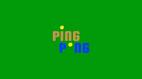 Dynamic Ping Pong Table Tennis Animation Stock Footage 342606235