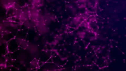 Dynamic Pink and Magenta Network on Dark Blue Backdrop Stock Footage 322557789