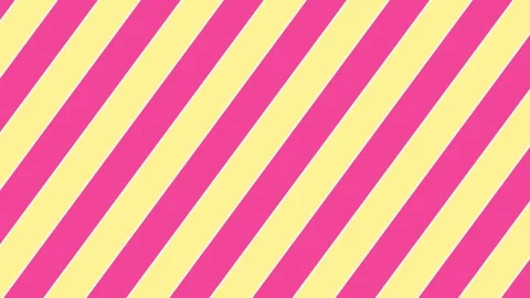 Dynamic Pink and Yellow Striped Background Video Stock Footage 332490954