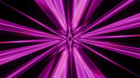 Dynamic pink light strands create mesmerizing VJ loop for vibrant music events Stock Footage 293290273