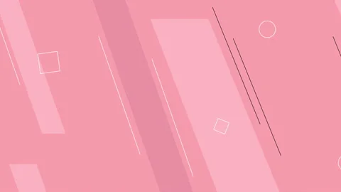 Dynamic pink looped shape background. Video stock 123875294