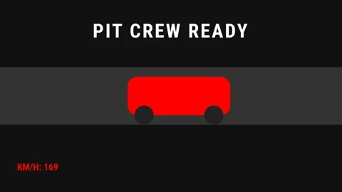 Dynamic Pit Crew Ready Graphics for Motorsport Speed and Race Countdown Ove.. Stock Footage 337501473