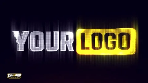 Dynamic Pixel Logo Reveal 스톡 After Effects