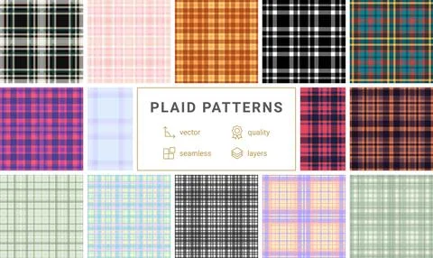 Dynamic plaid grid suitable for advertising graphics. Eye catching tartan com Stockillustratie