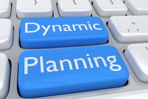 Dynamic Planning concept Stockillustratie