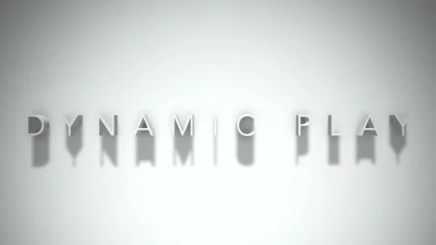 dynamic play 3D title animation white te... | Stock Video | Pond5